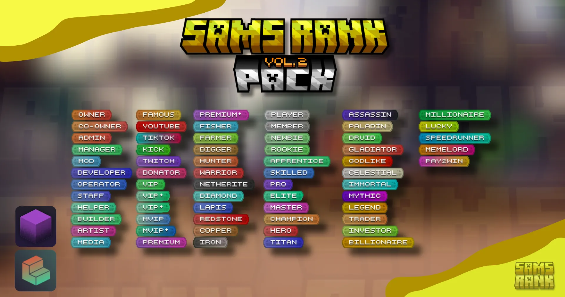Sam's Ranks Vol 2 | 60+ Total