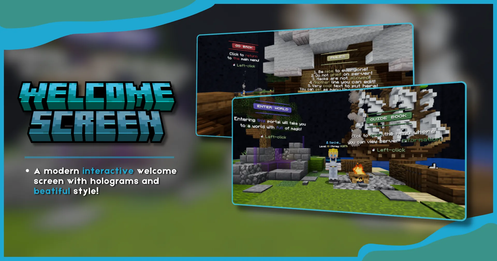 WelcomeScreen | Interactive UI